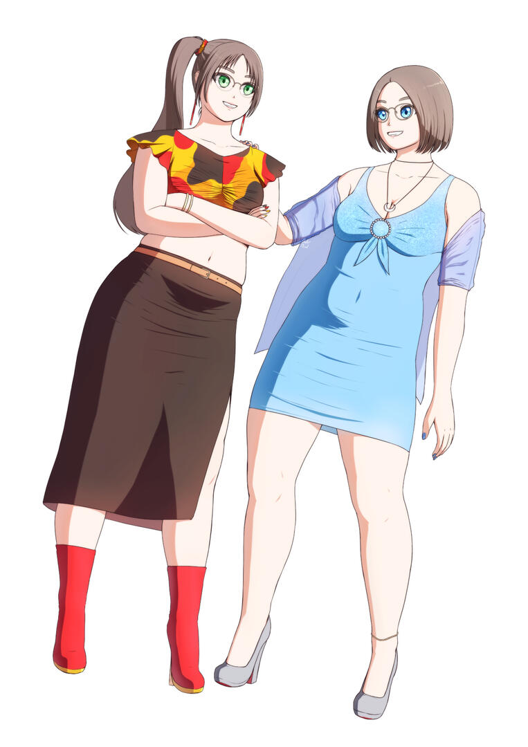 Nadia &amp; Zuza (outfits design by Otai)