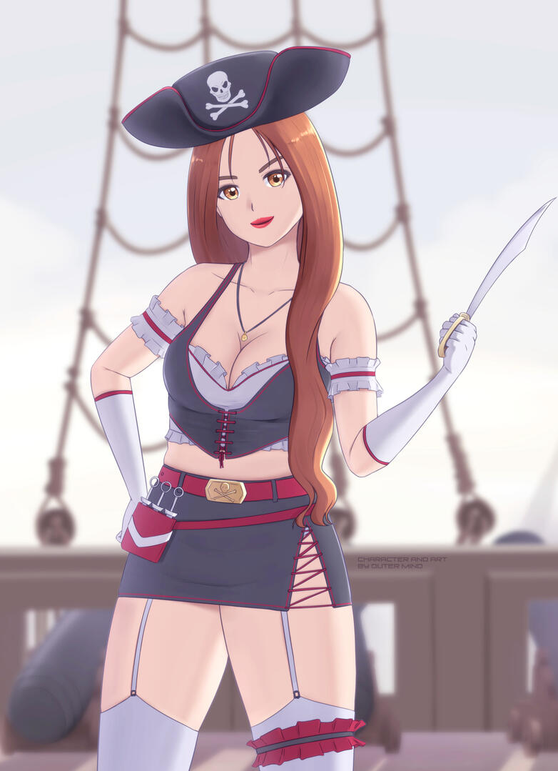 Iza as a pirate