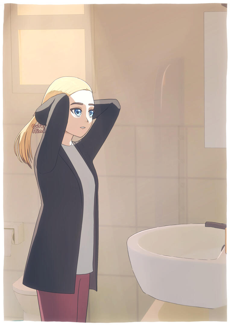 Sara prepares to go out